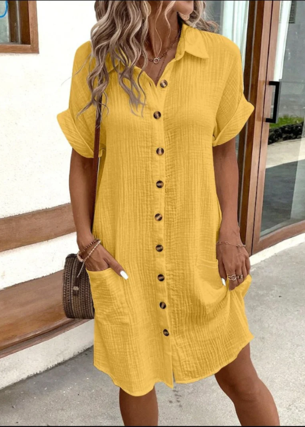 Aurora | Schwarzes Shirtkleid | Mini