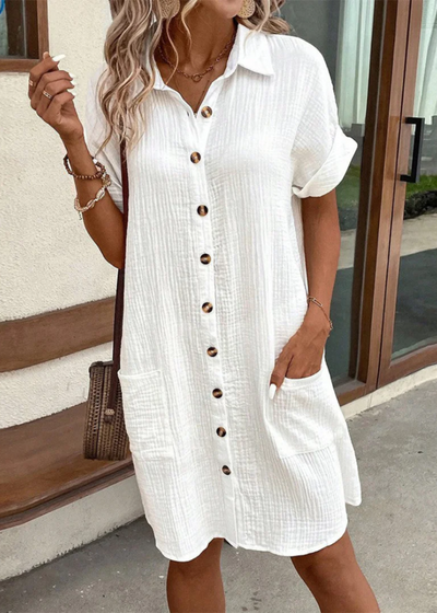 Aurora | Schwarzes Shirtkleid | Mini