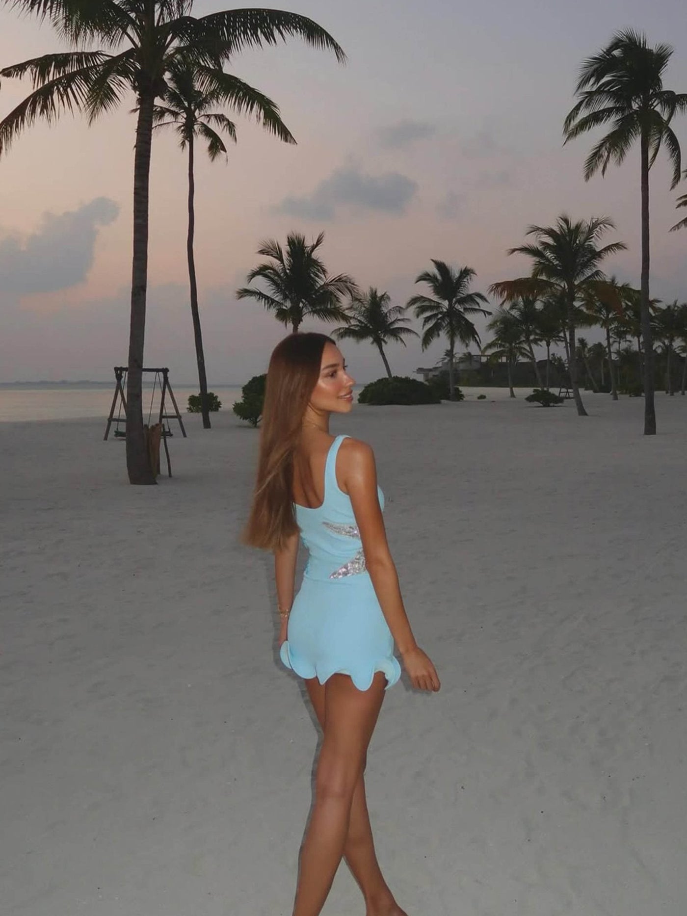 Astara | Minikleid mit Seesternstickerei