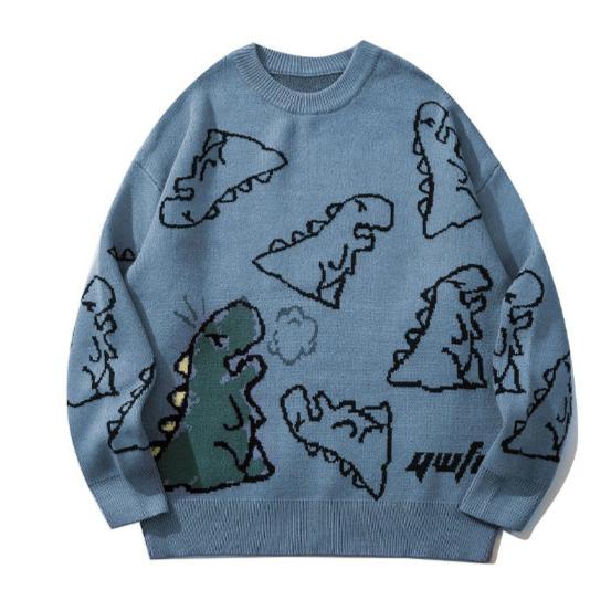 Rosa® | Klassischer Pullover mit Dino-Print für Damen