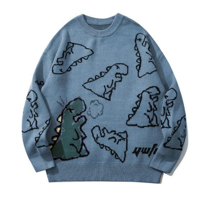Rosa® | Klassischer Pullover mit Dino-Print für Damen