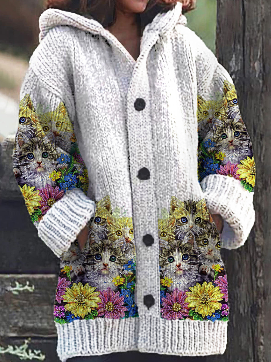 Abigail® | Für Damen, warmer Freizeit-Hoodie-Cardigan