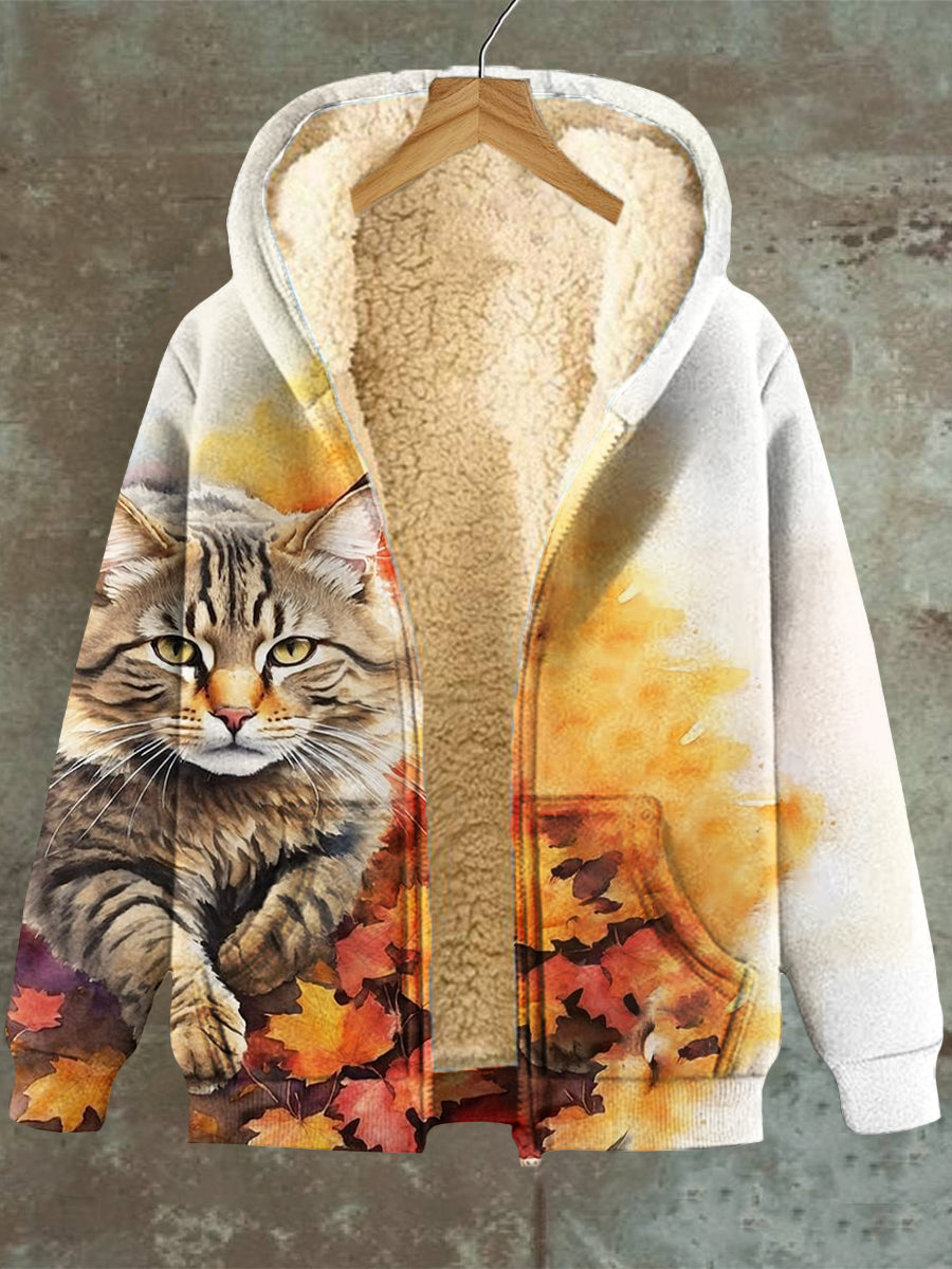 Teodora® | Katzen-Ahornblatt-Reißverschlusshut