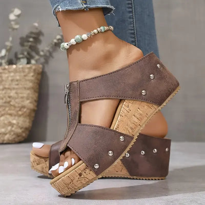 Alessia™ | Orthopädische Keilsandalen mit offenen Zehen