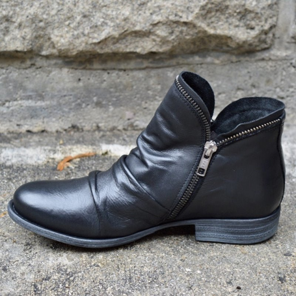 Ava | Stiefeletten Damen Schwarz | mit Absatz