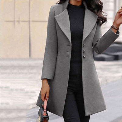 Trenchcoat Damen Elegant | Figurbetont Klassisch Lang
