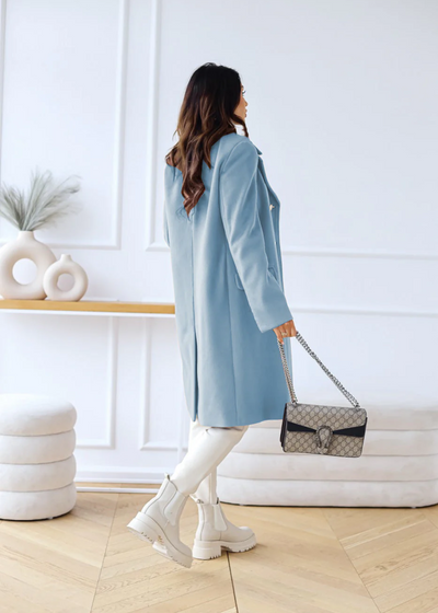 Catherine | Trenchcoat Damen Lang | Schwarze Jacke