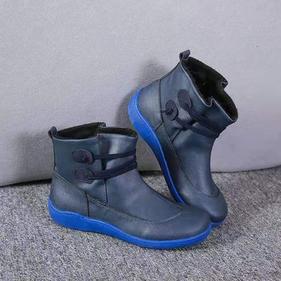 Frederica - Damen Schneestiefel Wasserdicht Leder Orthopädische Schuhe