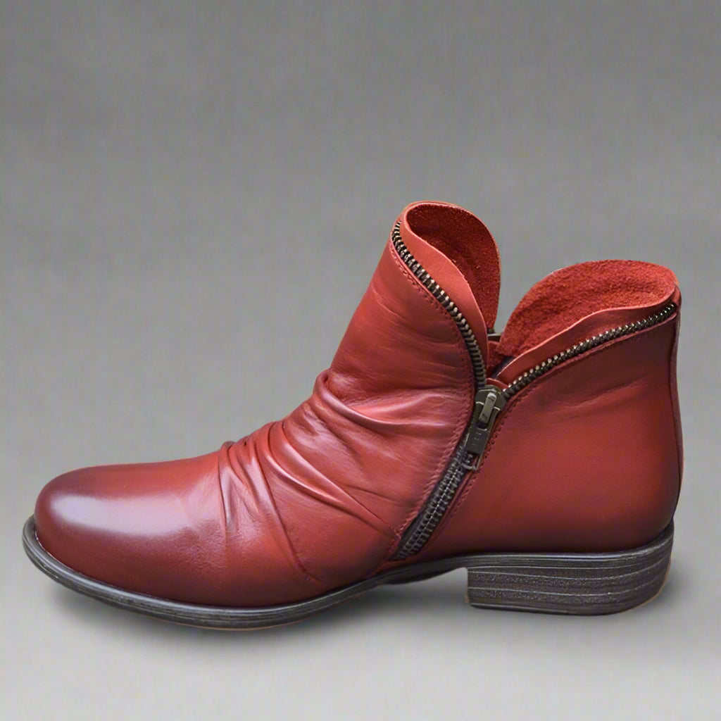 Sighild | Elegante Lederstiefel mit Reißverschluss