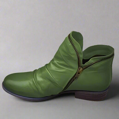 Sighild | Elegante Lederstiefel mit Reißverschluss