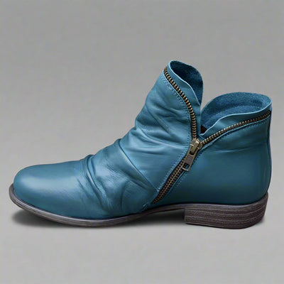 Sighild | Elegante Lederstiefel mit Reißverschluss