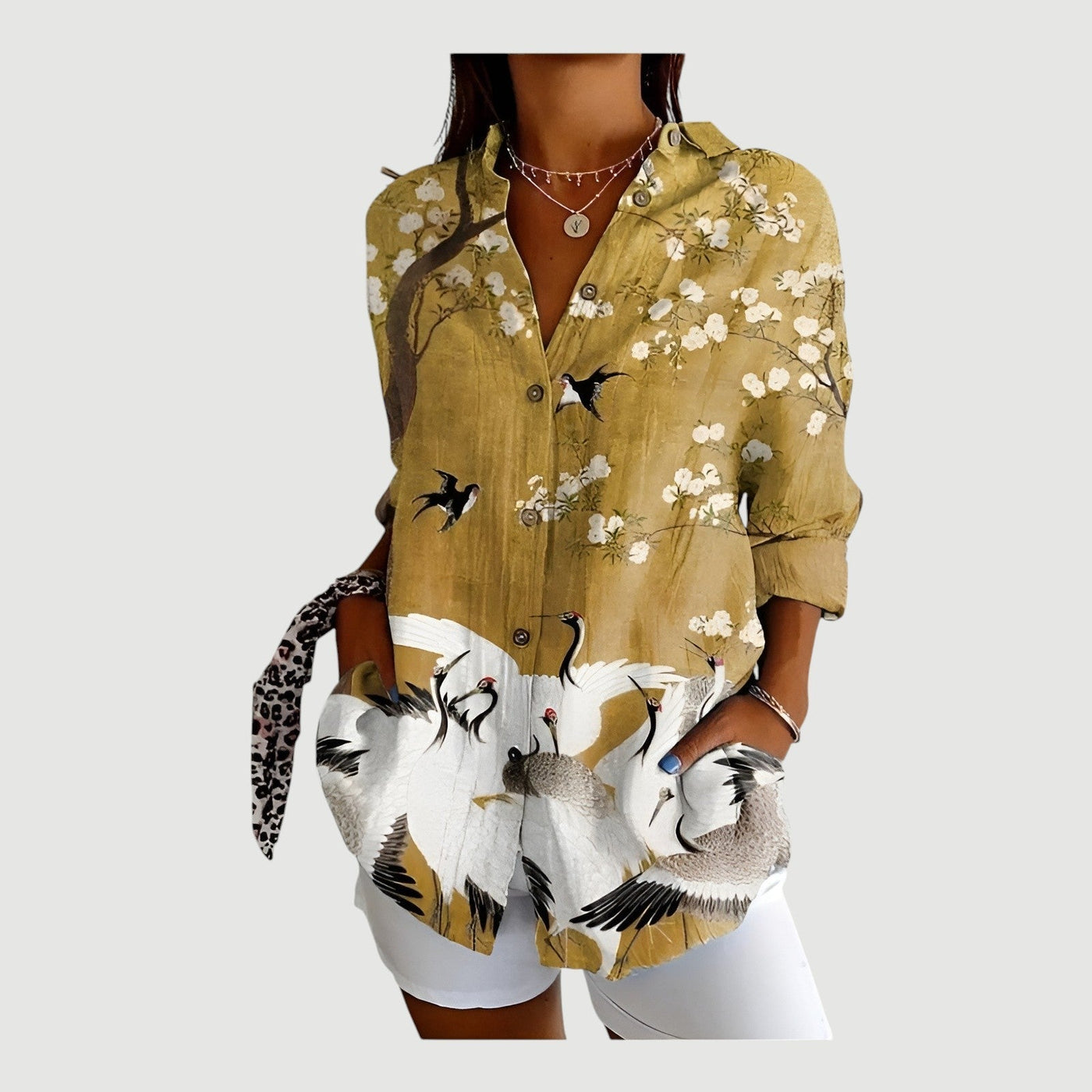 Thyra - Bluse Mit Buntem Gestaltung