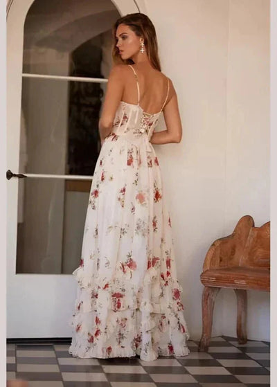 Esmee - Langes Blumenkleid