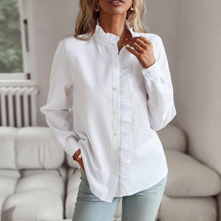 Alessia™ | Stilvolle Rüschenbluse – Perfekt für Büro & Freizeit