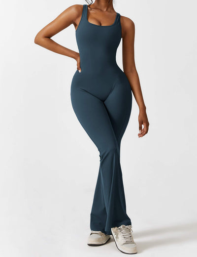 Sienna | Rückenfreier Flare-Jumpsuit
