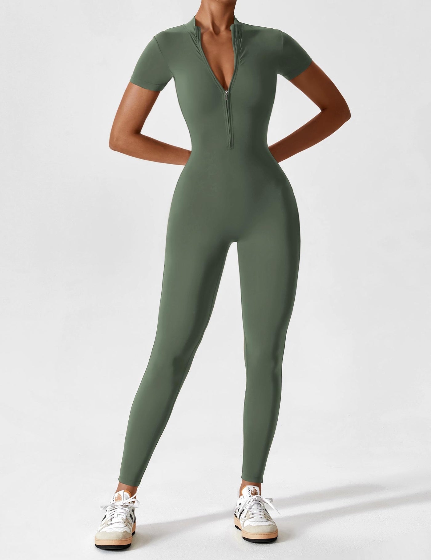 Lina | Nahtloser Full-Zip Bodysuit