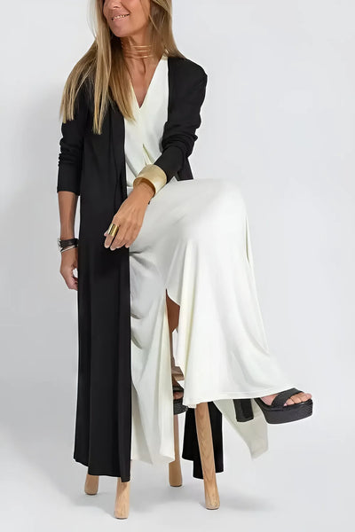 Elegantes Maxikleid + passender Cardigan GRATIS